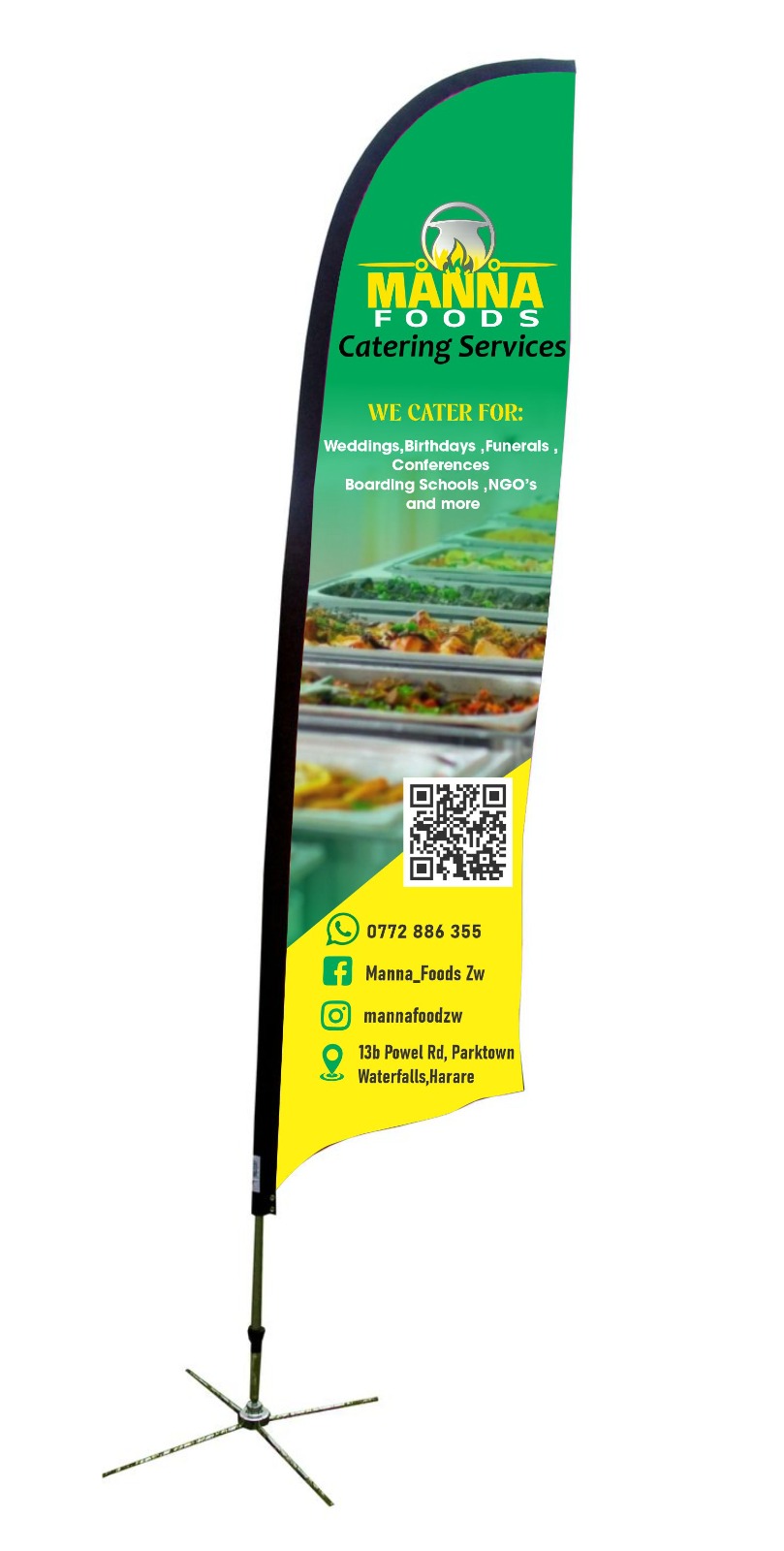 Manna Foods promotional banner